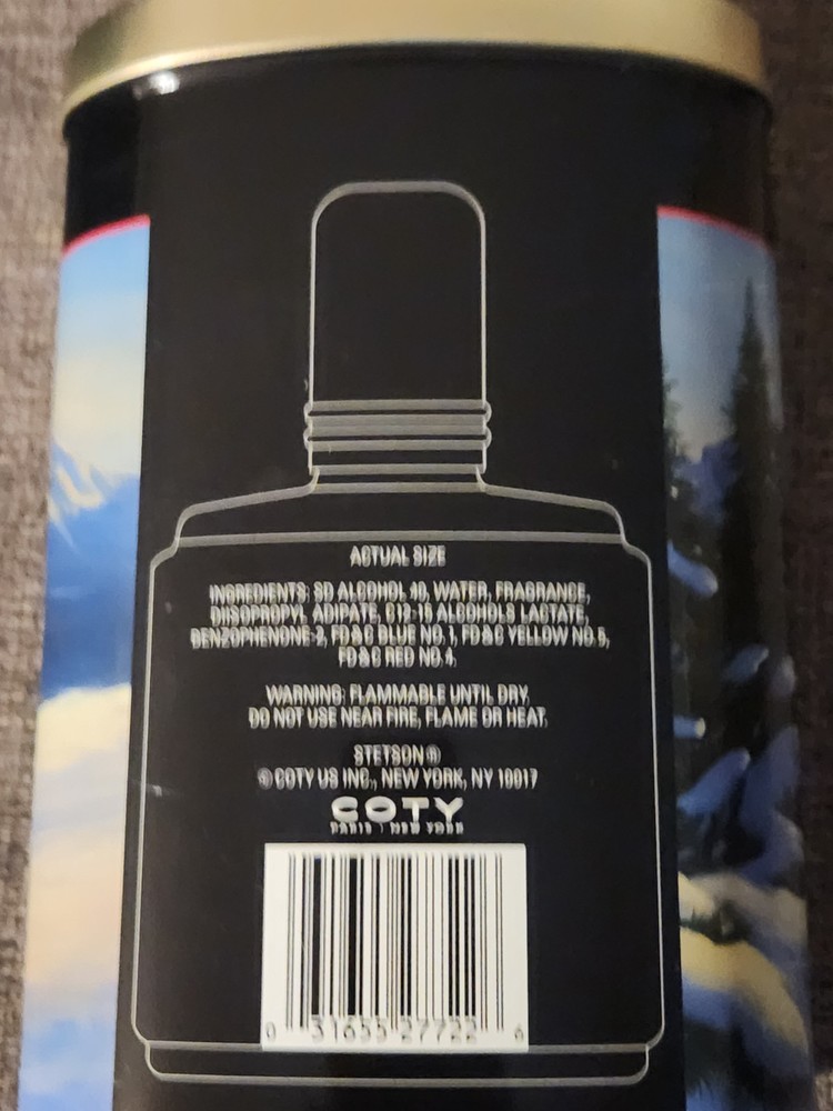 Stetsons Cologne Holiday Edition Collectors Tin empty