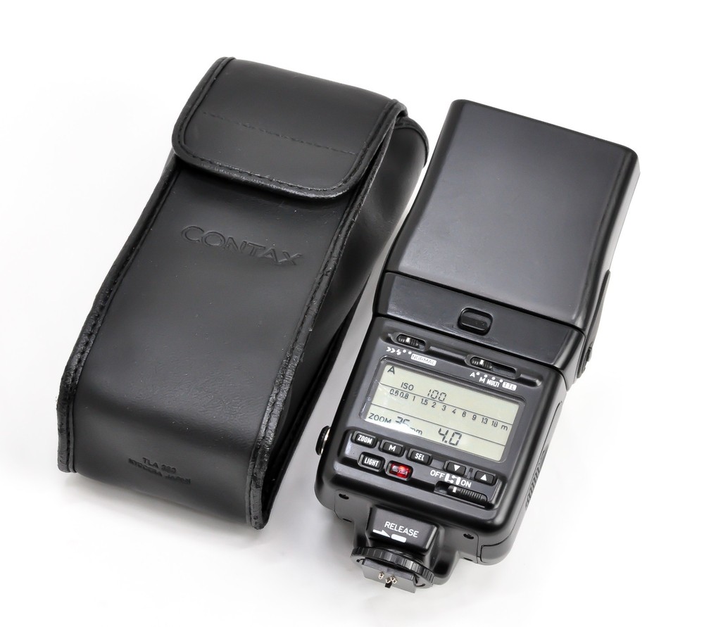Tested Contax TLA 360 Shoe Mount Flash Strobe Flash w/ case from JAPAN 3048