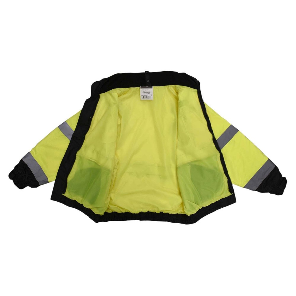 ANSI ISEA CLASS 3 Waterproof Insulated Reflective ROAD WORK Bomber Safety Jacket