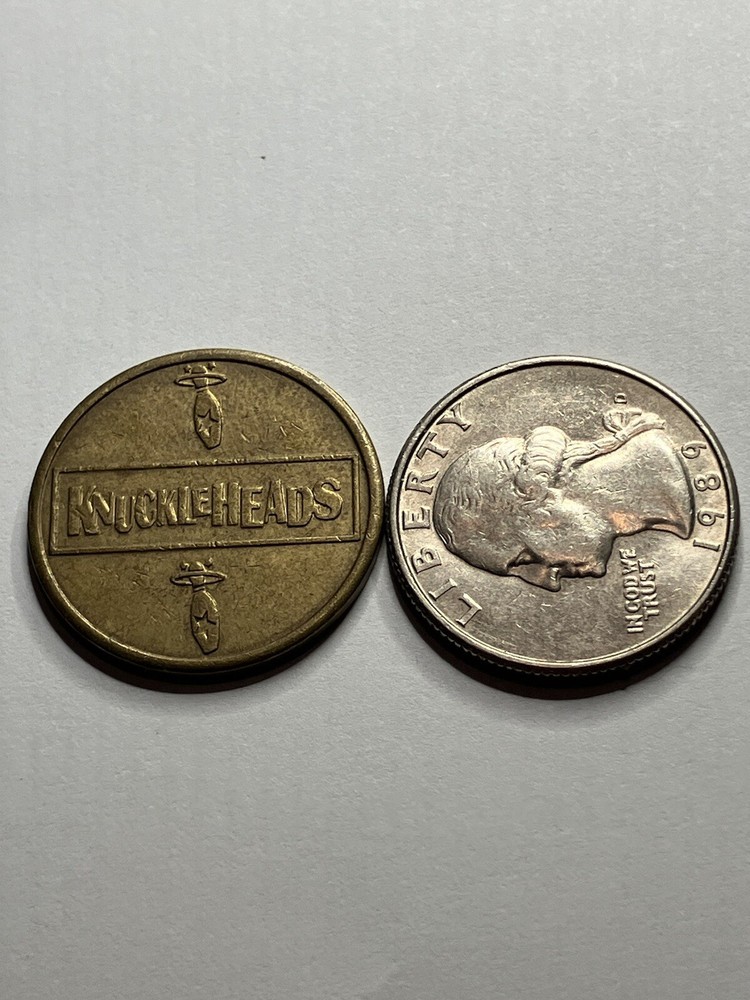 Rare Knuckleheads Bowling Arcade Token Defunct #si1