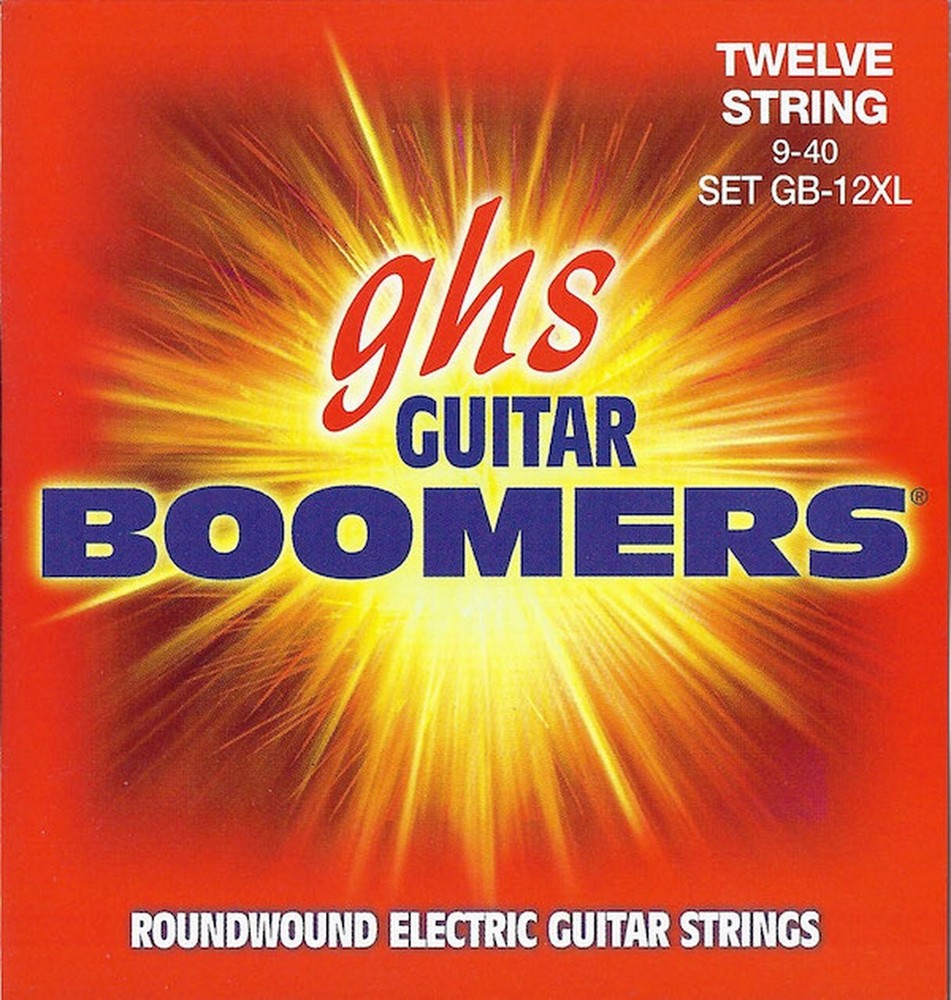 GHS Boomers Guitar Strings 12-String Electric Extra Light Roundwound 9-40