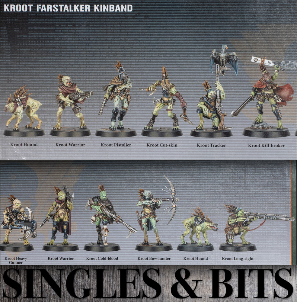 Warhammer 40K Kill Team Gallowdark Tau KROOT FARSTALKER KINBAND Single Bit Bits