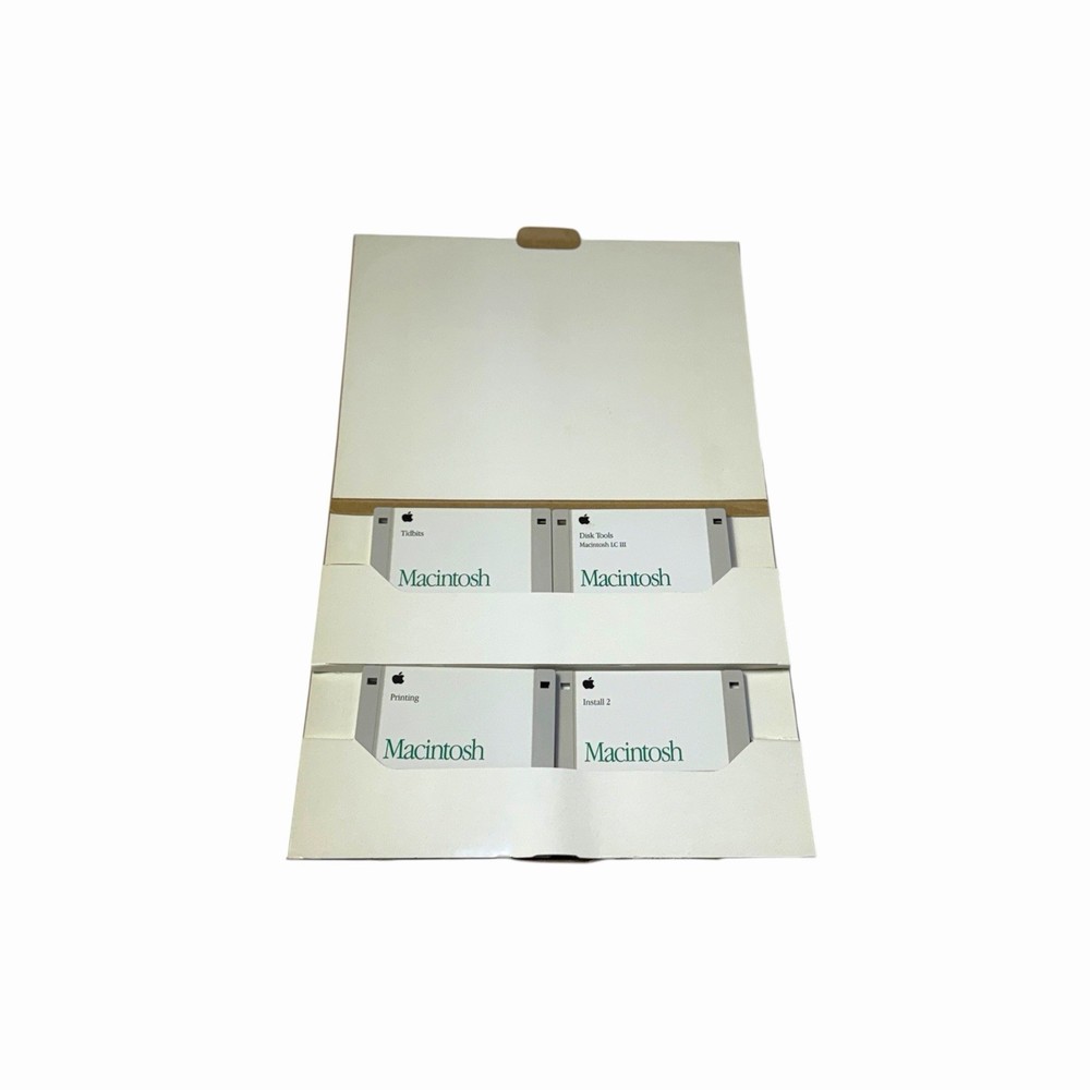 Apple Macintosh System Floppy Disks Install, Fonts, Tidbits, Printing, Disk Tool