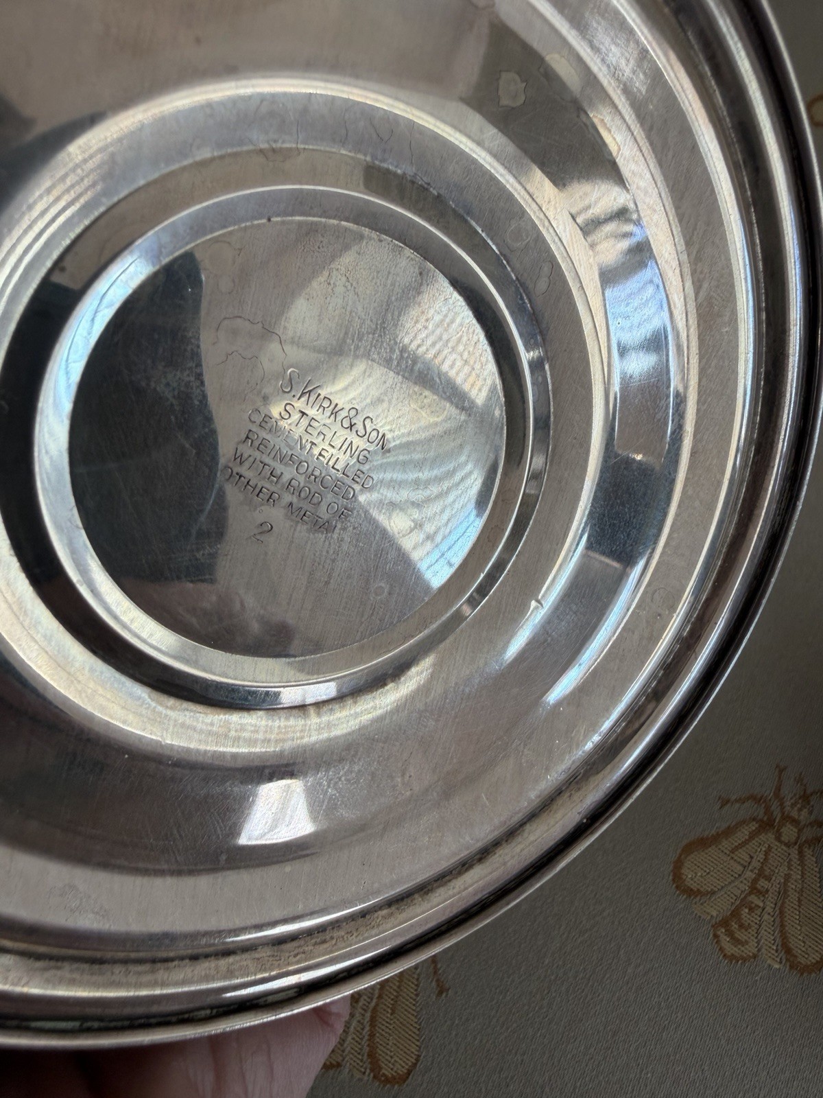 Pair of Vintage S. Kirk & Son REPOUSSE Sterling Silver Candleholders