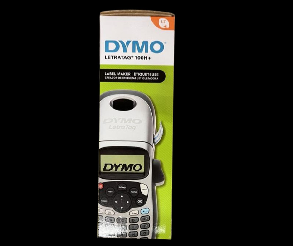 DYMO Portable Printer Handheld Label Maker Black Silver Letratag 100H+ New