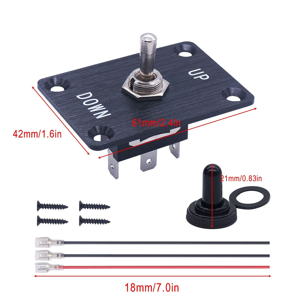 Toggle Switch With UP/Down Panel Momentary 16A 250V (ON)/Off/(ON) 3 Pin Switch