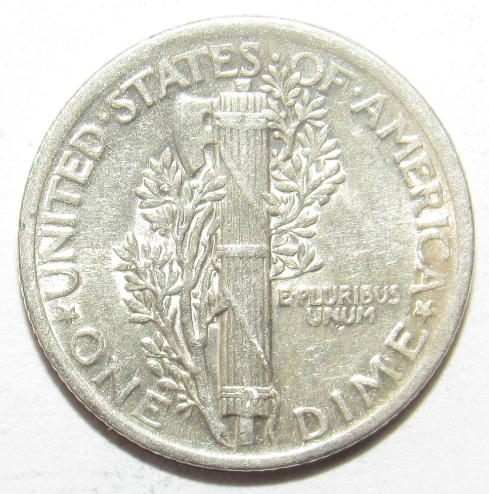 1919 Mercury Dime AU (M135)