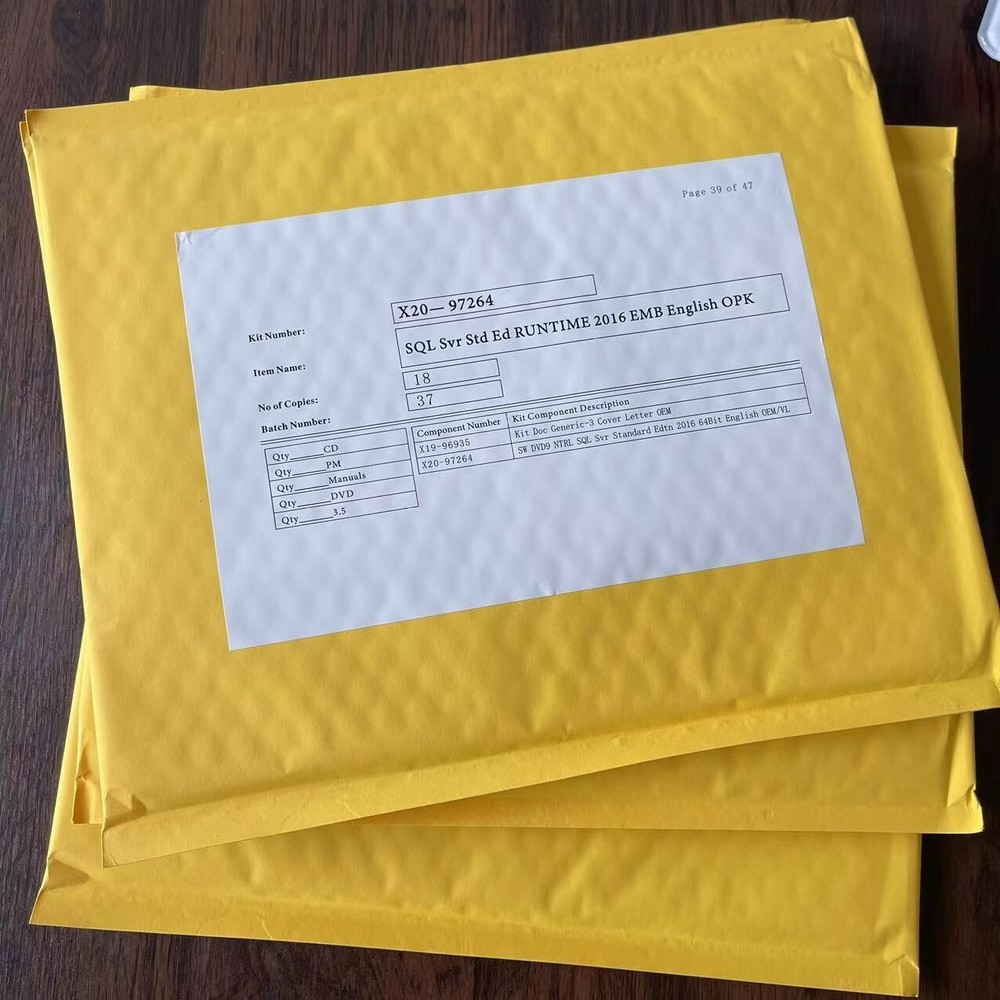 Microsoft SQL Server 2016 STANDARD License Key + 25 ACCESS CALs Retail BRAND NEW