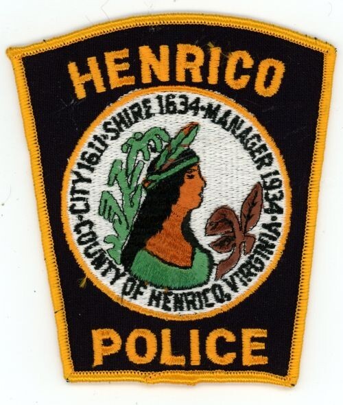 VIRGINIA VA HENRICO POLICE NICE SHOULDER PATCH SHERIFF