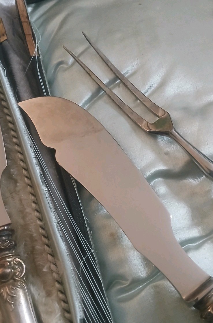 Antique 800 German Silver Fish Set Original Box W. Schwechten Berlin 1853-1902