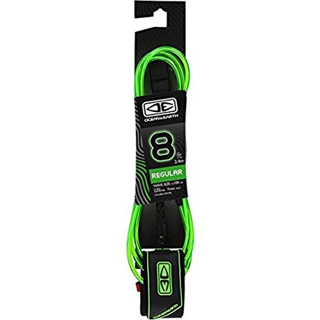 Ocean & Earth Regular Surf Leash Green 8ft