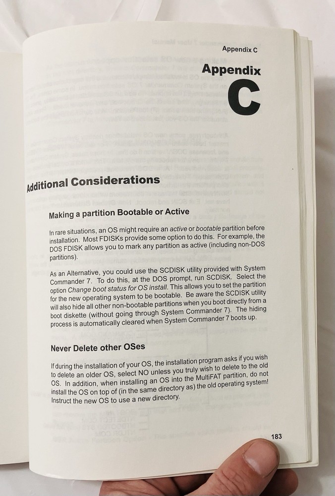 System Commander Version 7 User Manual VCOM Partitioning Guide Windows Linux PB