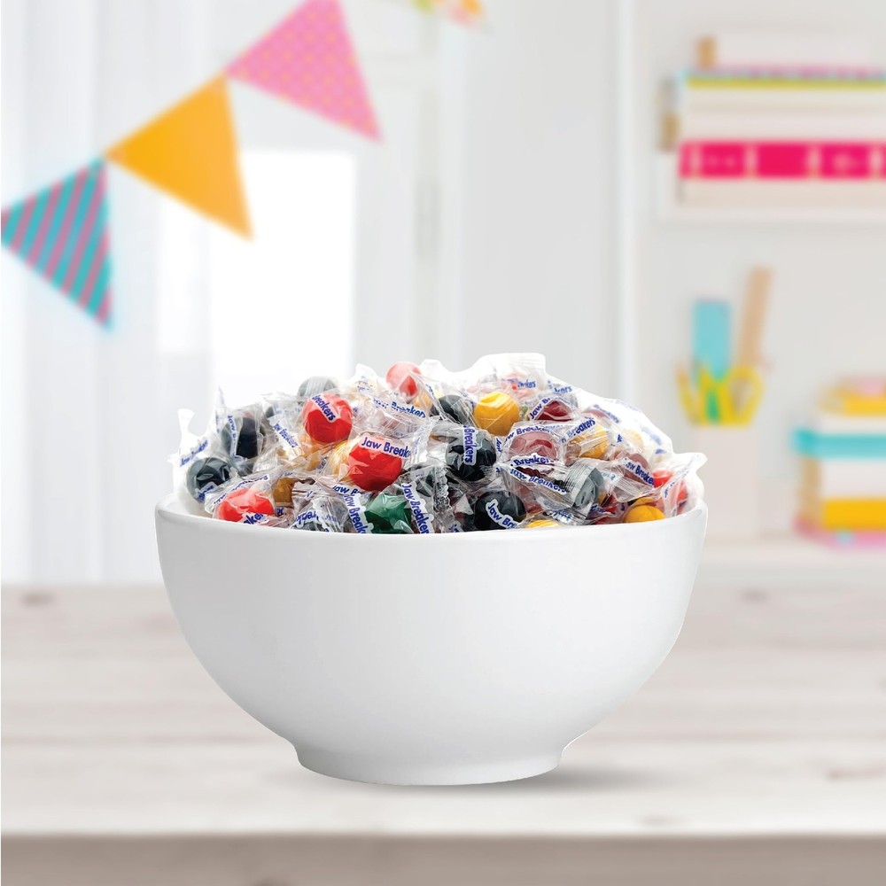 Jaw Breakers - 2 Pound Bulk Pack (About 170 Count) - Assorted Fruit Hard Candy