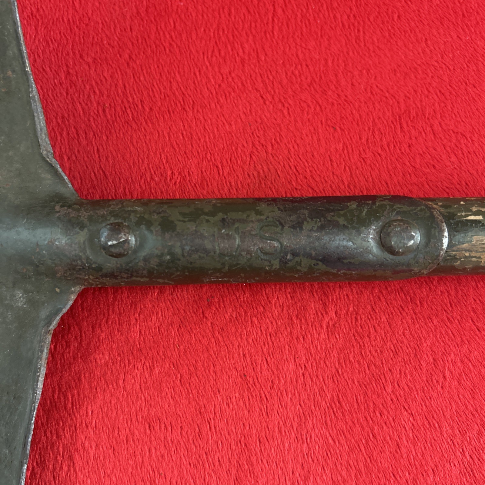 Antique Original WWI US Army Trench Shovel Entrenching Tool T-Handle M1910 WW1