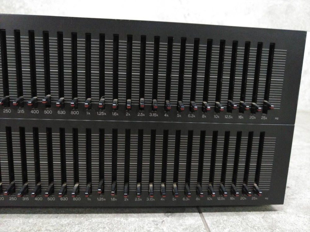 Technics SH-8065　Stereo Graphic Equalizer, Junk item, Black, Untested