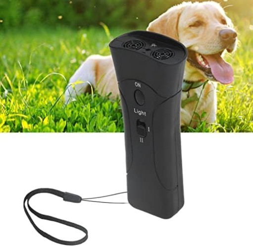 Ultrasonic Dog Training Device with LED Light – Effective Outdoor Bark Control