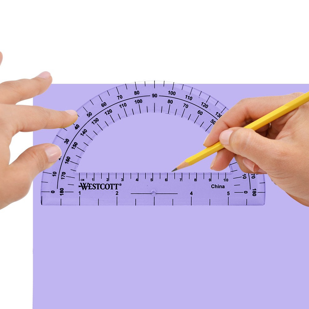 2 Piece Compass and Protractor, Math Tools, Assorted Colors