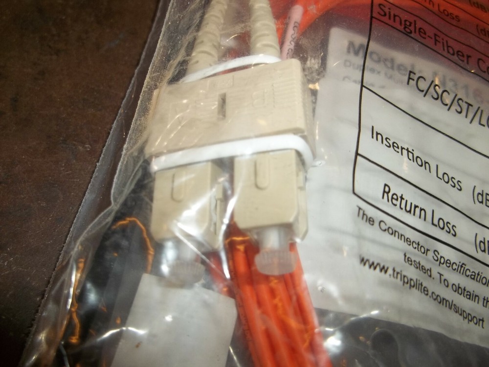 TRIPP-LITE N316-02M DUPLEX MULTIMODE FIBER PATCH CABLE 6FT (199-1)