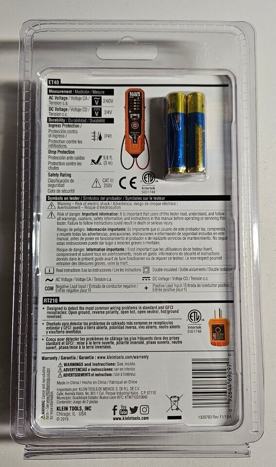 Klein Tools/Electrical Test Kit (ET40VP)