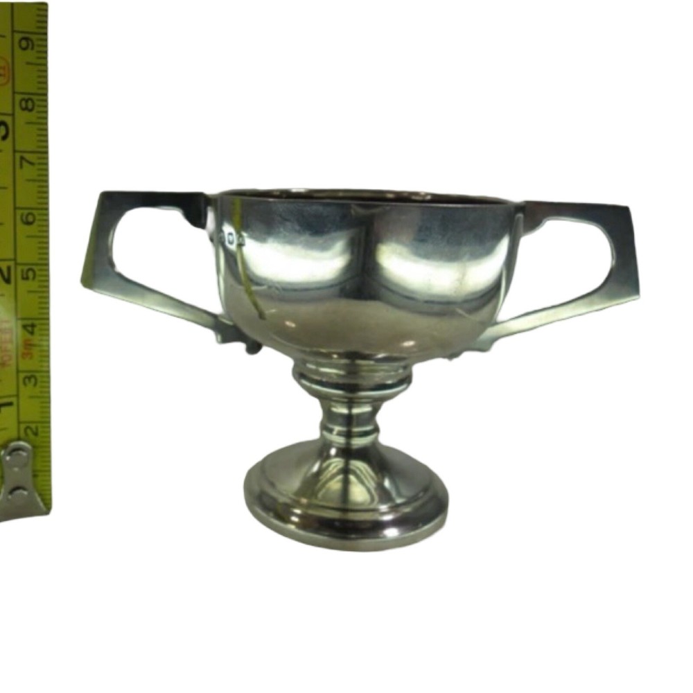 Miniature Solid Silver 2 Handled Trophy Cup, London 1936