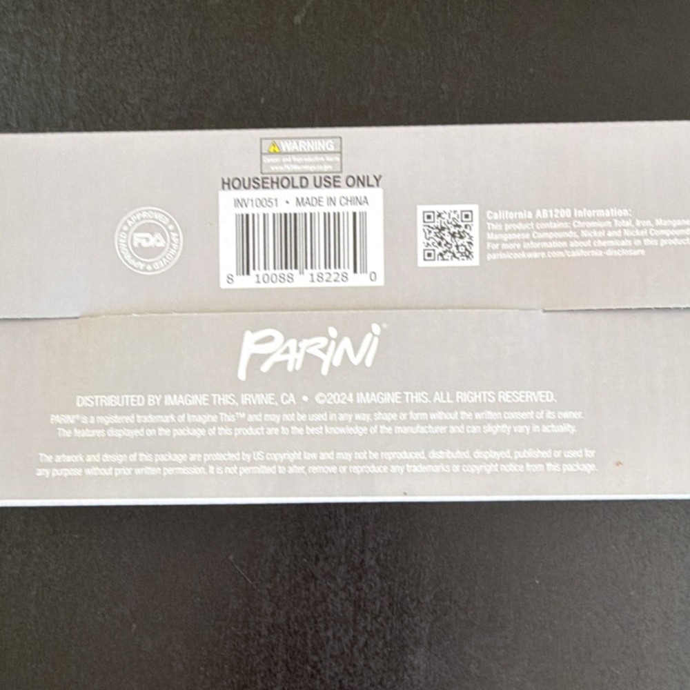Parini Stainless Steel Buffet Warming Tray 3 Compartments 200W Adjustable Temp