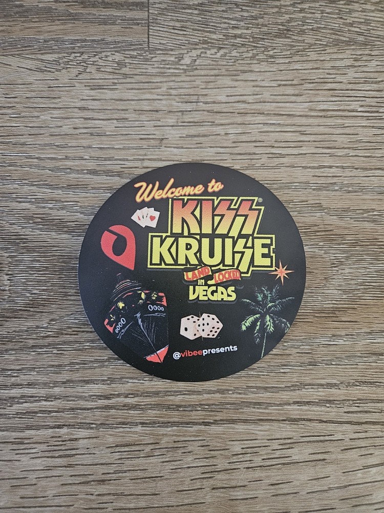 Kiss Kruise Landlocked In Las Vegas 2025 Bumper Sticker Decal November 14-16 3x3