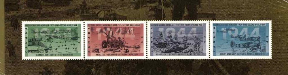 Canada Stamps Second World War Souvenir Edition 1944. Sealed