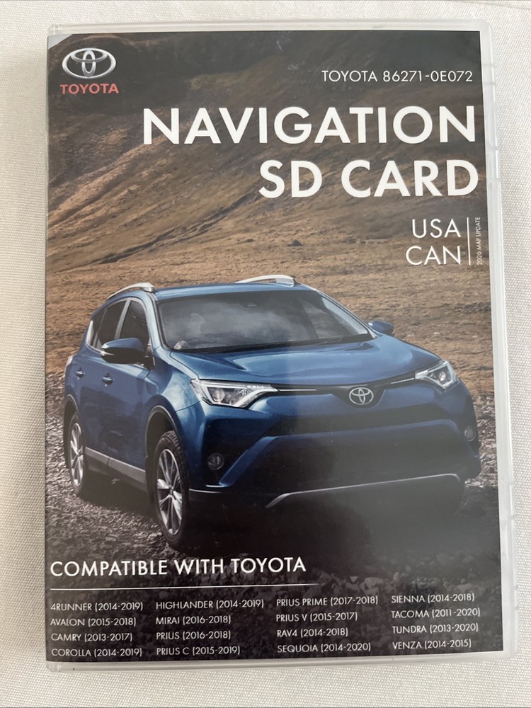 Toyota Navigation SD Card OEM 86271 0E072