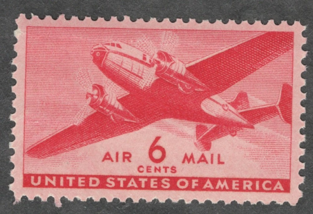 US. C25. 6c. Transport Plane, MNH. 1941.