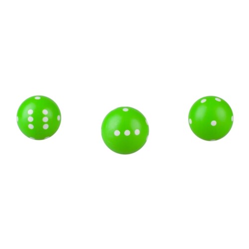 Round Cube - Dés Rond - Green - Fluo - 21mm