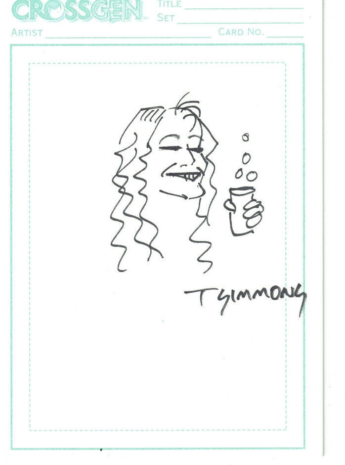 Tom Simmons Autograph Sketch- Early 2000's Marvel