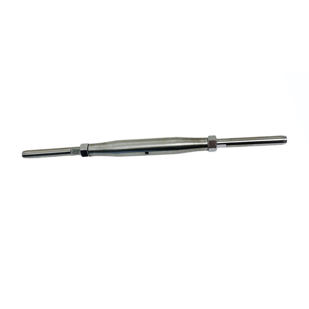 5/16" Thread Swage Stud & Stud Pipe Turnbuckle 1/4" Cable Stainless Steel
