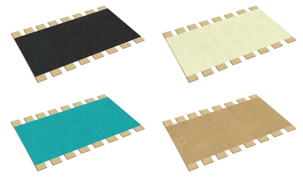 Bed Slats Full Size with Canvas Custom Width Platform Mattress Support Boards