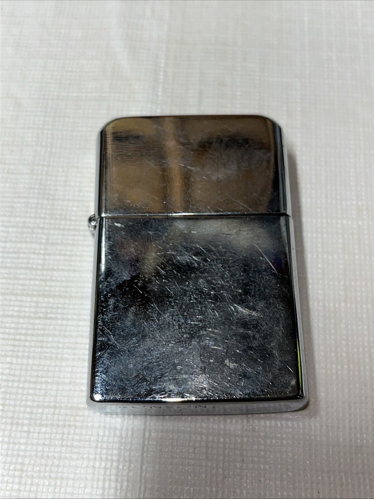 RONSON WIND II WINDPROOF LIGHTER FLIP TOP STAINLESS USED NICE COND.