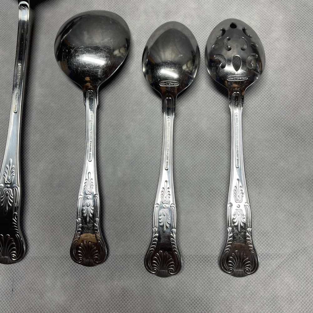 Reed & Barton KINGS 5 Pc 1824-1999 175th Select Stainless Serving Flatware Set