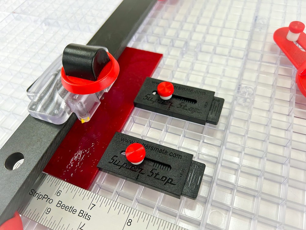 Ultra Beetle Bits Everything Glass Cutting System - Complete with 6-Pack Waff...
