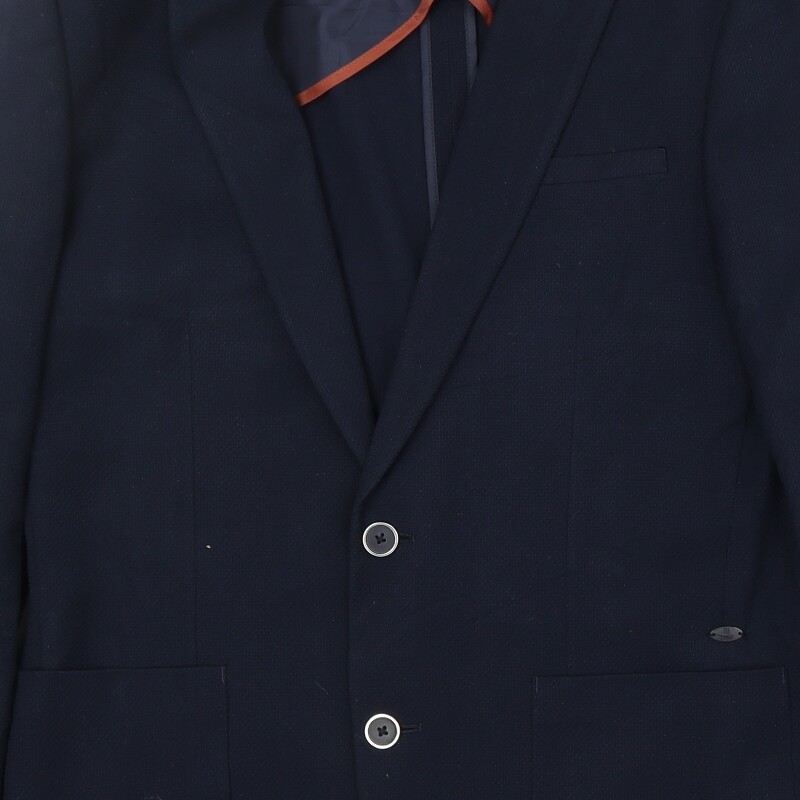 River Island Mens Blue Polyester Blend Blazer Size 40 Reg
