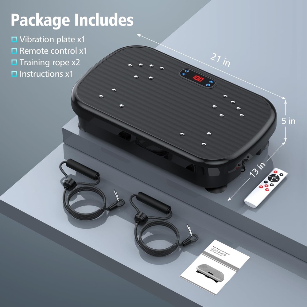 Vibration Plate Exercise Machine, Vibration Plate for Lymphatic Drainage 330 ...