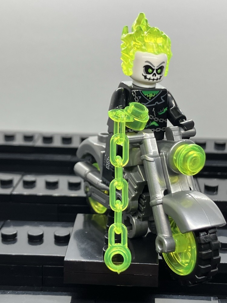 Green Ghost Rider Custom Mini Figure