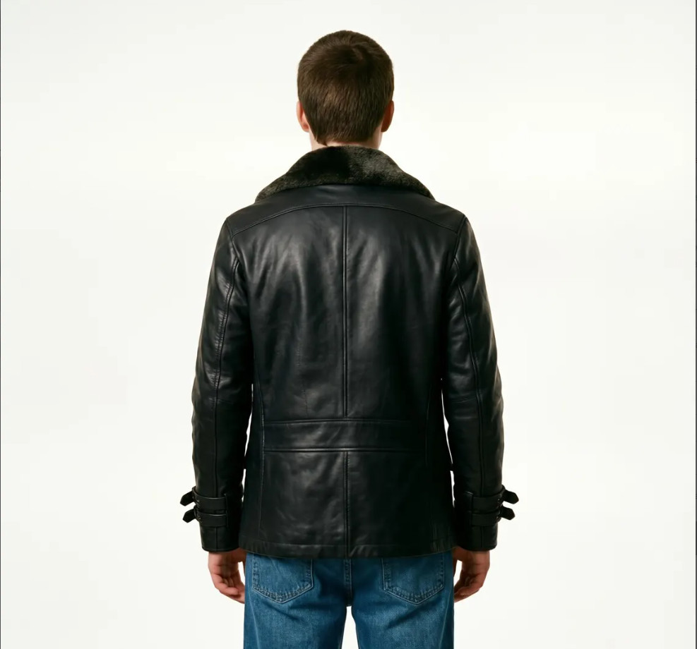 Resident Evil 9 Requiem Leon S Kennedy RE9 Coat Style Black Real Leather Jacket