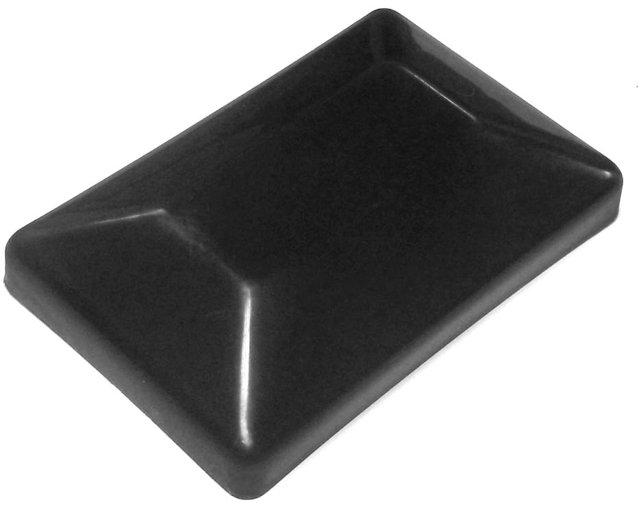 Black 4x6 Fence Post Caps (3-5/8"x 5-5/8") 4 x 6 Nominal Fence Post Caps BLACK