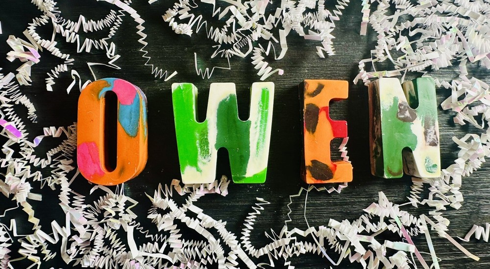 Custom Crayon Letters Personalized. Extra Large. Letter Crayons. Kids Gift