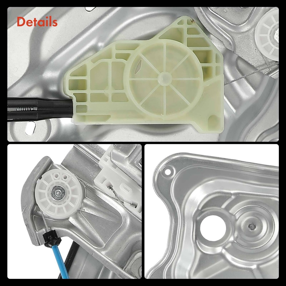 Front Left Power Window Regulator w/ Panel for Hyundai Genesis Coupe 2010-2016