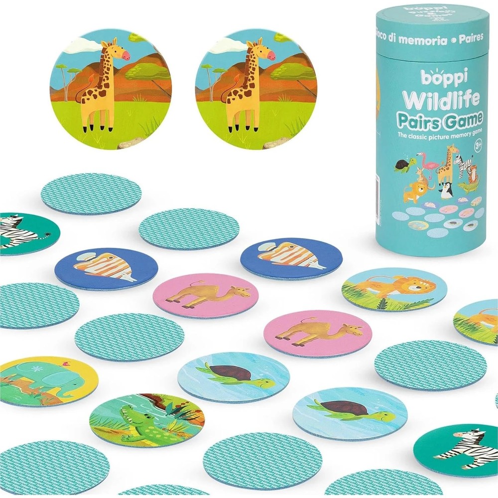 Boppi: Pairs Memory Game Wildlife