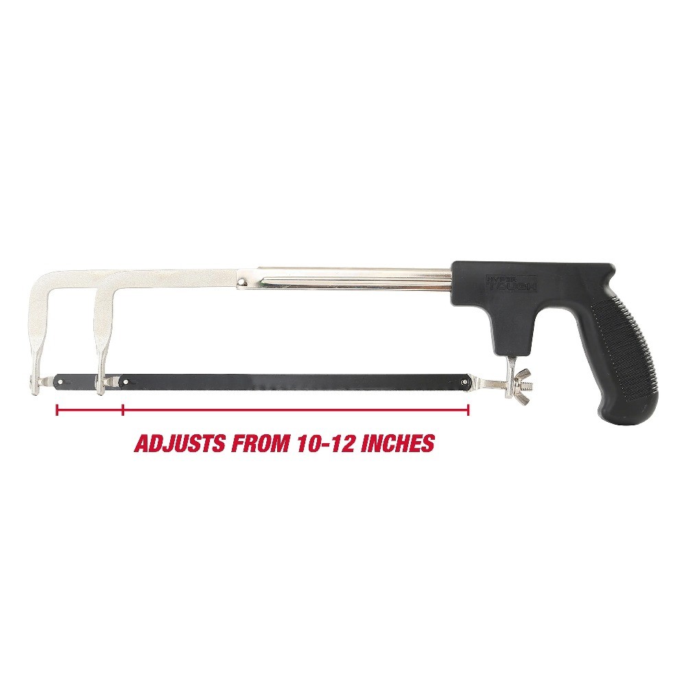 Hyper Tough 12 inch Handsaw, Adjustable Frame Hacksaw
