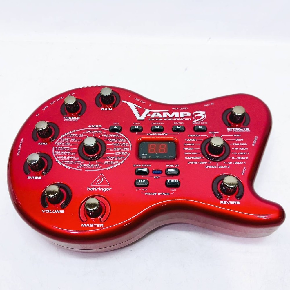 Behringer Multi Effects Processor V-AMP3 Amp Simulator Tested Japan BB177