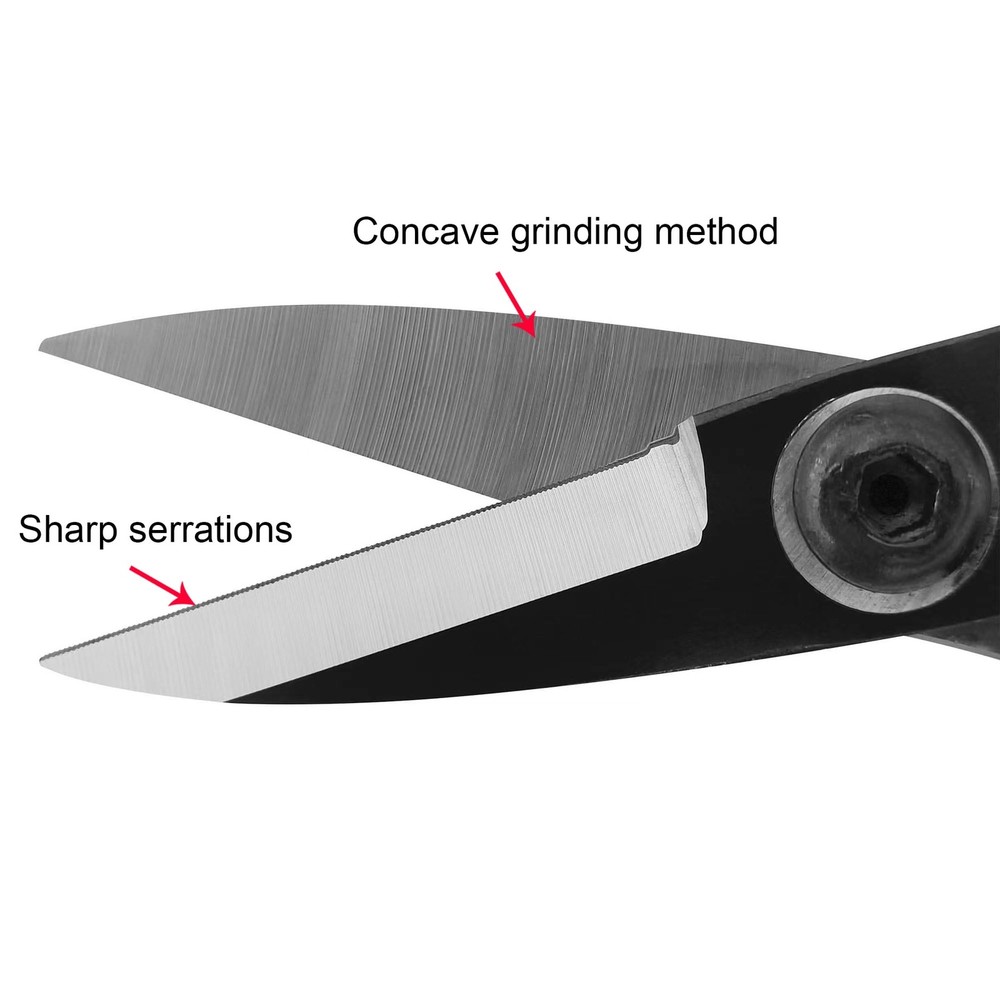 Sharp Leather Scissors - All Purpose, Professional Fabric Scissors with Micro...