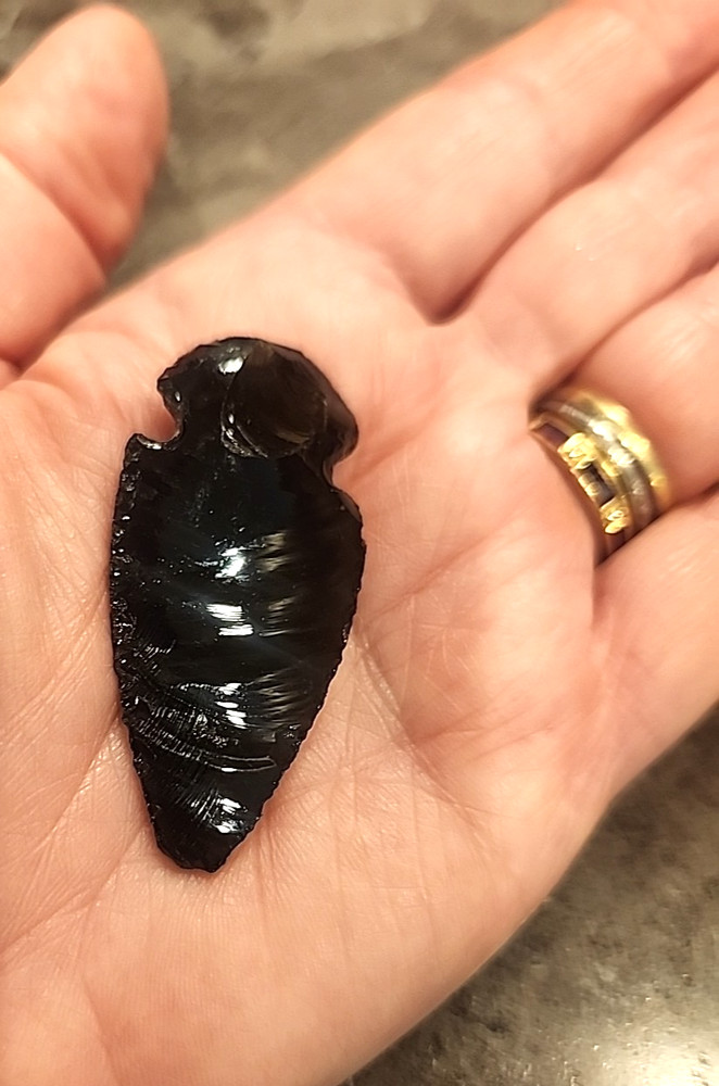 Black Obsidian Arrowhead