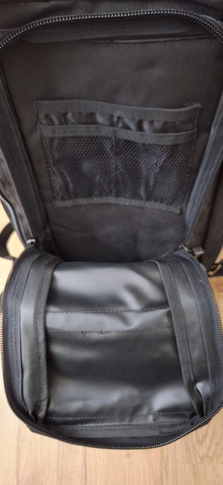 Military Tactical Black Backpack Pockets