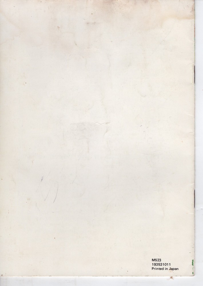 Sewing Machine Instruction Booklet Overdoing Model 523